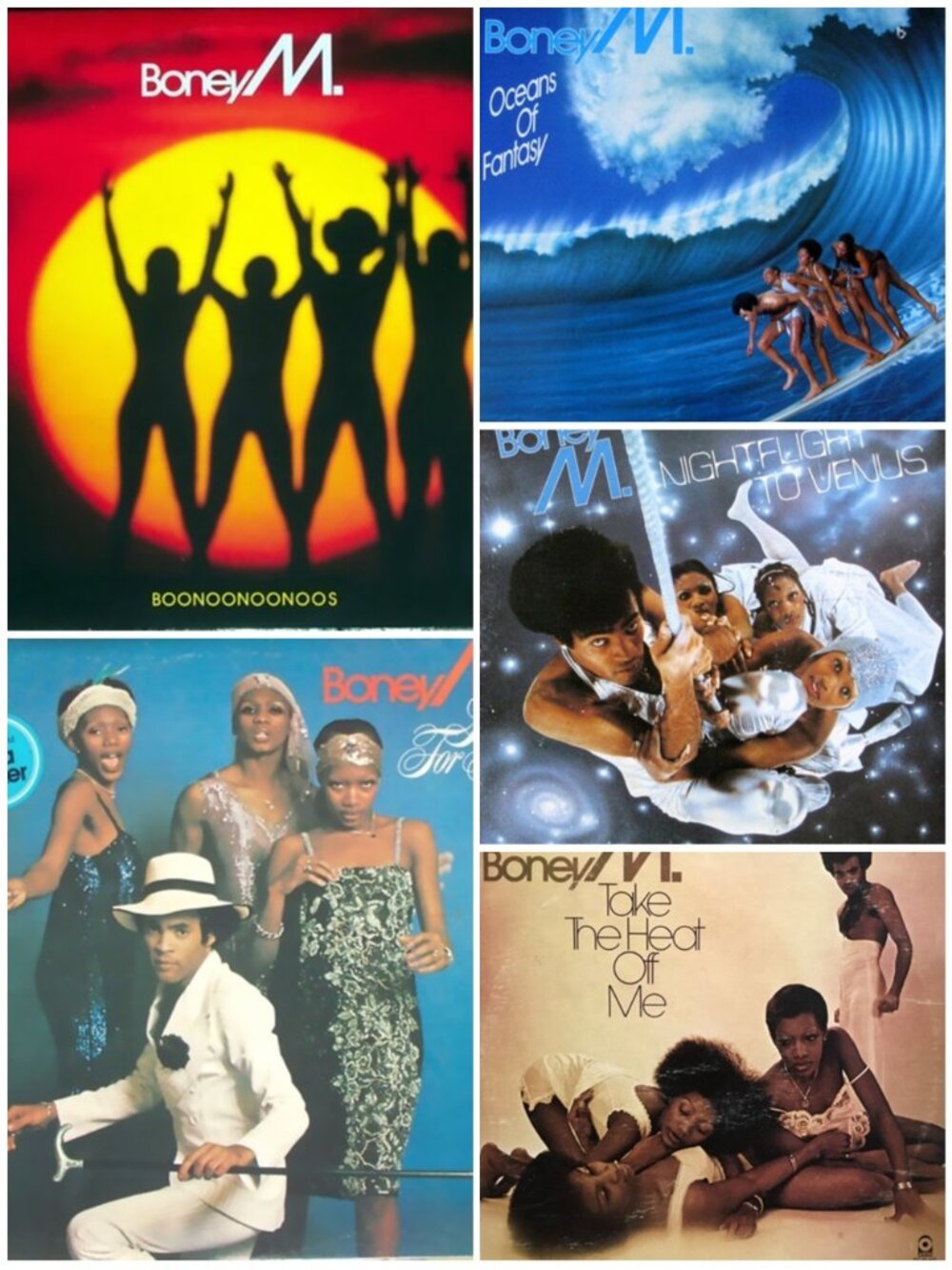 Lot Of 5 Boney M Vinyl Albums